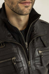Baldwin Men's Casual Fall Leather Jacket